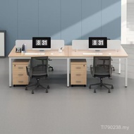Computer Desk 4 Four People Double 6 Staff Desk Chair Work Seat Simple Office Combination People Tab