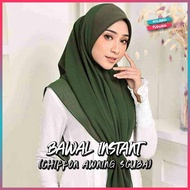 Tudung Bawal Instant "Chiffon Awning Scuba"