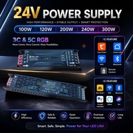 LED Power Supply | 3C & 5C RGB 24V | 100W / 120W / 200W / 240W / 300W | Smart Control | WIFI & BLUET
