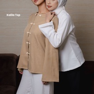 ASOKA Kalila Top 2630 - Long Sleeve Woman Top Cheongsam Cheongsam Top Modern Cheongsam Top - Trendy 