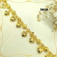 Bangkok Gold Hanging Boba Bracelet (ETB378) (ETB291)