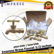 Impress High Quality Brass Faucet 1/2 inches for Kitchen Bathroom Outdoor (plain bibb | hose bibb)