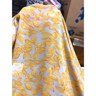 MS033 - Yellow leaf-shaped sand chiffon fabric (2.3m x 1.5m), stretchy