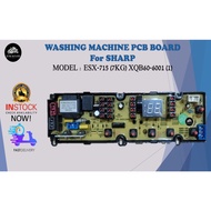 ESX705 ESX805 ESX905 ESX715 ES718X ES818X 5 SOCKET SHARP WASHING MACHINE PCB BOARD ( CONTROL BOARD )