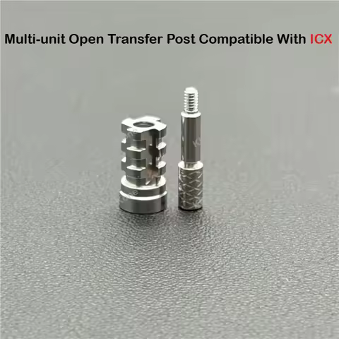 5Pcs Multi-unit Open Transfer Post Compatible With ICX Dental Implant System Laboratory Restoration 