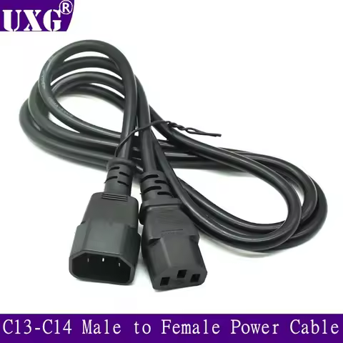 IEC C14 C13 Extension Cord 3m 5m UPS Cable IEC 320 C13 C14 Power Extension Cable For PC Computer Mon