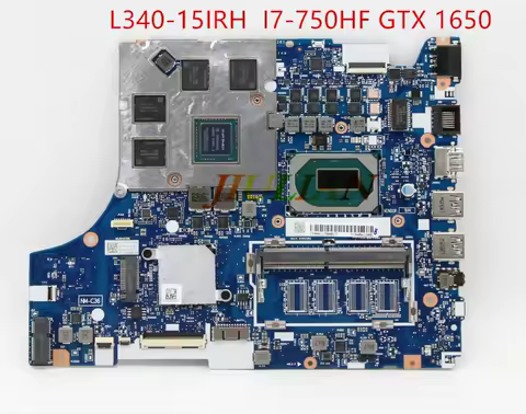 Original MB For Lenovo IDEAPAD L340-15IRH 81LKCTO1WW MBL81LKNOK I7-750HF GTX 1650 4G 5B20S44131 PC M