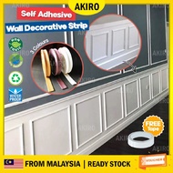 AKIRO Self Adhesive Wainscoting Furniture DIY Protectors Decoration Wall Panel Bumpers Sharp Edge Dinding Bingkai Foam