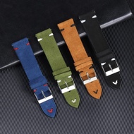 18 20mm 22mm High Quality Suede Genuine Leather Watch Strap for Seiko Quick Release Watchband Accessories Vintage Handmade Band