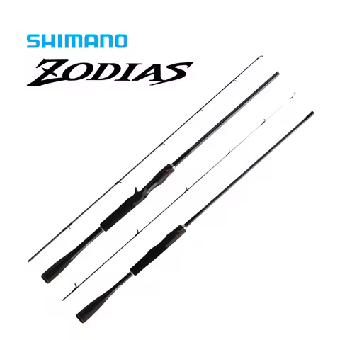 SHIMANO Original Zodias Casting 2 Section Fishing Rod 1.93m-2.29*m CARBON MONOCOQUE GRIP HI-POWER X 