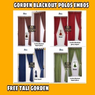 Gorden Blackout Import Polos/Gorden Polos /Gorden Pintu /Gorden