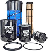 XYZIL Service Filter Kit Compatible with John Deere 5045E 5055E 5065E 5075E Tractor w/ T2 & IT4 Engi