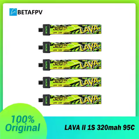 BETAFPV LAVA II 1S 320mah 3.8V 95C Battery BT2.0 Connector ForAir65, Meteor65 Pro, Cetus