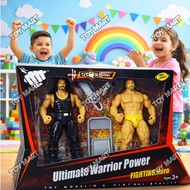 2 IN 1 WWE Elite Ultimate Wrestler Warrior Action Figures w/ Wrestling Accessories