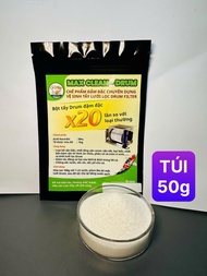 Bột Vệ Sinh Tẩy Lưới Drum Filter - MAX CLEAN DRUM đậm đặc siêu sạch cho hồ cá koi (HÀNG CTY)