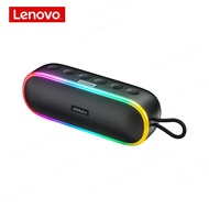 100% ดั้งเดิม Lenovo 5.0 K8ไร้สายลำโพงบลูทูธพกพาได้ Hifi LED ลำโพงกลางแจ้งเพลงรอบทิศทางไมค์กล่องเสีย