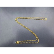 Gold 916 Original Necklace Women Rantai Leher Emas 916 Lelong Emas Bangkok Original Kalung Emas 916