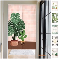 Japanese Style Door for Kitchen Living Room Doorway Long Thick Partition Tape Short Curtain