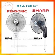 Pensonic / Sharp / Khind 16" Wall Fan with 3 Speed Kipas Dinding Sharp / Pensonic / Khind (PWF-48/PJW-169/WF1602SE)