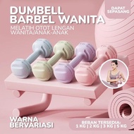 Ready SET PAIR Dumble Barbell 1KG 2KG/ 3KG/ 5KG Dumbell Gym Fitness PE Material Home Work Out