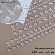 [LS] 1/1.2/1.5cm Mini Round Shaped Clear Glass Nail Polish Color Card Nail Art Color Display Tips 24