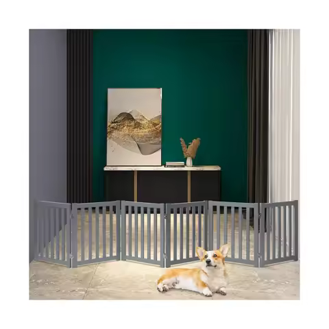 Wholesale Factory Free-standing Dog Fence Outdoor Dog Door Gate Retractable Fence For Small Dogs