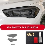 2 Pcs Car Headlight Protective Film Headlamp Transparent Black TPU Precut Sticker For BMW X1 F48 201