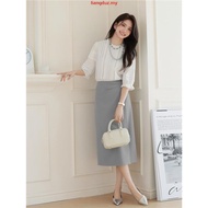 |GRL Japanese Single Spring Summer Sweet Lace Five-Point Sleeve Pure Cotton Slightly Transparent Shi