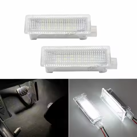 2PCS White Car LED Door Light Welcome Courtesy Lamp For BMW E81 F20 E90 E91 E92 E93 E60 E61 F07 F10 
