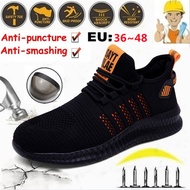 New Fashion Mens Steel Toe Shoes Breathable Breathable Safety Shoes Steel Toe Work Shoes Plus Size 3