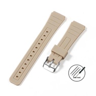 Silicon mềm Dây đeo đồng hồ cho CASIO F91W W-800H 18mm cho sgw400 F84 F105/108 A158/168 ae1200/1300 