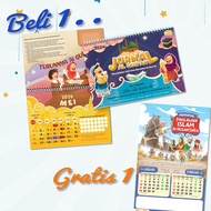 Buy 1 Get 1 Free: Ahlan 2024 Islamic Children's Calendar &amp; Al-Quran Journal