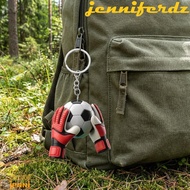 JENNIFERDZ Football Keychain, 2D Flat Cute Bag Hanging, Charms Acrylic Pendant Graduation Gifts Foot