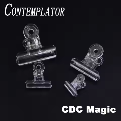 CONTEMPLATOR 4pcs Clear CDC Magic Tools Making Hackles 4sizes Fiber Feather Clips Dubbing Clip Indis