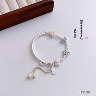 Chain Ancient Method Half Bracelet Pure Silver Elbow Butterfly Bracelet Bracelet Female New Style Ru