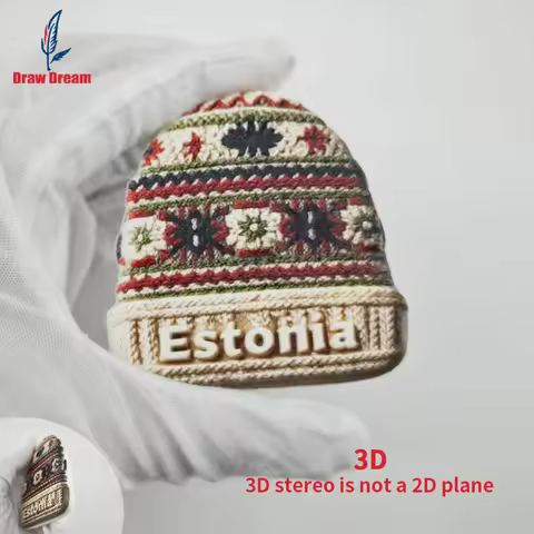 1Pc Estonia Fridge Magnet World Travel Souvenir Collection Suitable for Home and Office Decoration, 