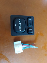 สวิตช์พับกระจกมองข้างไฟฟ้า toyota vios yaris Camry vigo อีกหลายรุ่น สินค้ามือสองยี่ปุ่นแท้ ประกัน 1เ