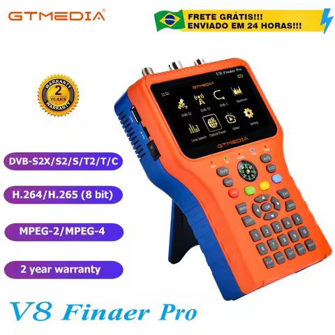 GTMEDIA V8 Finder PRO 2 Satellite Signal Finder DVB-S2X/S2/S/T2/T/C AHD H.265 Meter Satellite 100% O