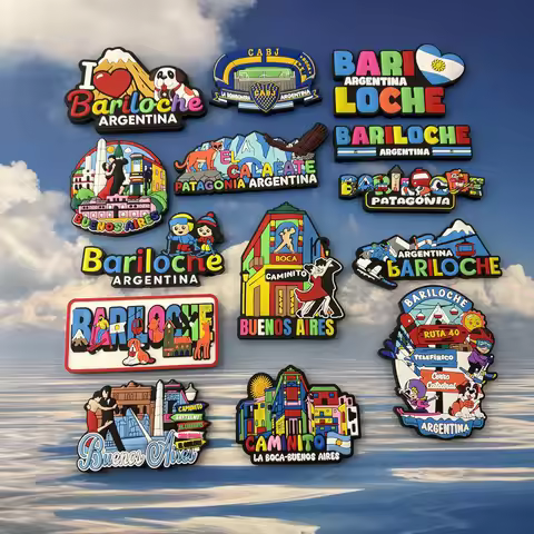 South America Argentina Bariloche Caminito Patagonia Rubber Fridge Magnet Refrigerator Magnetic Stic