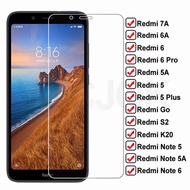 กระจกเทมเปอร์ HD 9H เหมาะสำหรับ Xiaomi Redmi 7A 6A 5A S2 K20ปกป้องหน้าจอ Glas Redmi 5 Plus Note 5 5A 6ฟิล์มกันรอยมืออาชีพเคส
