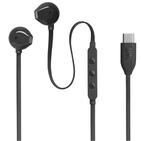 Genuine JBL T305C Wired Headphones, Semi-In-Ear, Type-C Interface for Huawei & Apple. JBL Pure Bass,