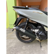 ท่อpcx160/ปี2021-2025.ผ่า3เสียง.จุกสั้น.จุก3นื้ว.(ป้ายเลส)