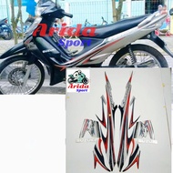 Striping sticker suzuki smash 110 r 2008 silver / stiker motor smash