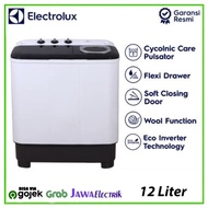 MESIN CUCI 2 TABUNG ELECTROLUX EWS11262WA Kapasitas 12 Kg