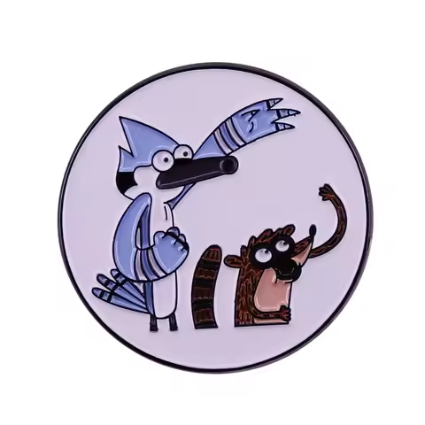 Regular Show enamel pin badge cartoon TV Series Jewelry Gift