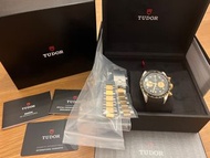 TUDOR #BLACK BAY CHRONO S&G 金鋼+Rubber B黑膠帶