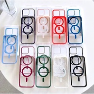 TRANSPARENT MAGNETIC CASE FOR IPHONE 15 16 17 AIR PRO MAX 16E SE 4 WIRE LESS CHARGING NEW