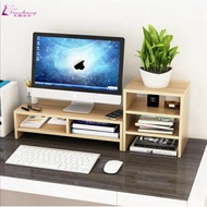 Self Assembly Monitor Stand with Storage Organizer Computer Desk Laptop Cellphone Stand Container desk Organizer