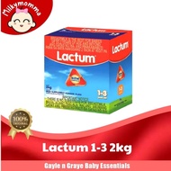 Lactum 1-3 Years Old 2kg Plain Milk Supplement