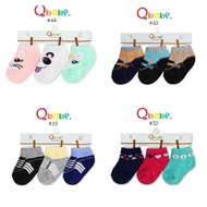 💫Qstar 💫3Pairs Baby Socks/Qbabe Sock/Malaysia 🇲🇾 Product